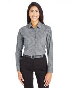 Devon & Jones CrownLux Performance Ladies' Tonal Mini Check Shirt