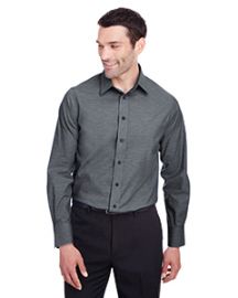 Devon & Jones Men's Crown Collection� Stretch Pinpoint Chambray Shirt