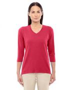 Devon & Jones Ladies' Perfect Fit Bracelet-Length V-Neck Top