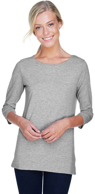 Devon & Jones Ladies' Perfect Fit Ballet Bracelet-Length Knit T-shirt