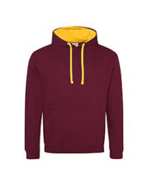 Just Hoods By AWDis Adult 80/20 Midweight Varsity Contrast Hooded Sweatshirt