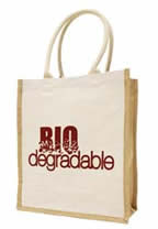 Recycled Jute Shopper Tote Bag - 13" x 15" x 5"