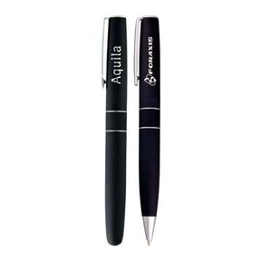 SoHo Roller Ball & Ballpoint Pen Set -  1.3" D x 3.2" W x 6.5" H