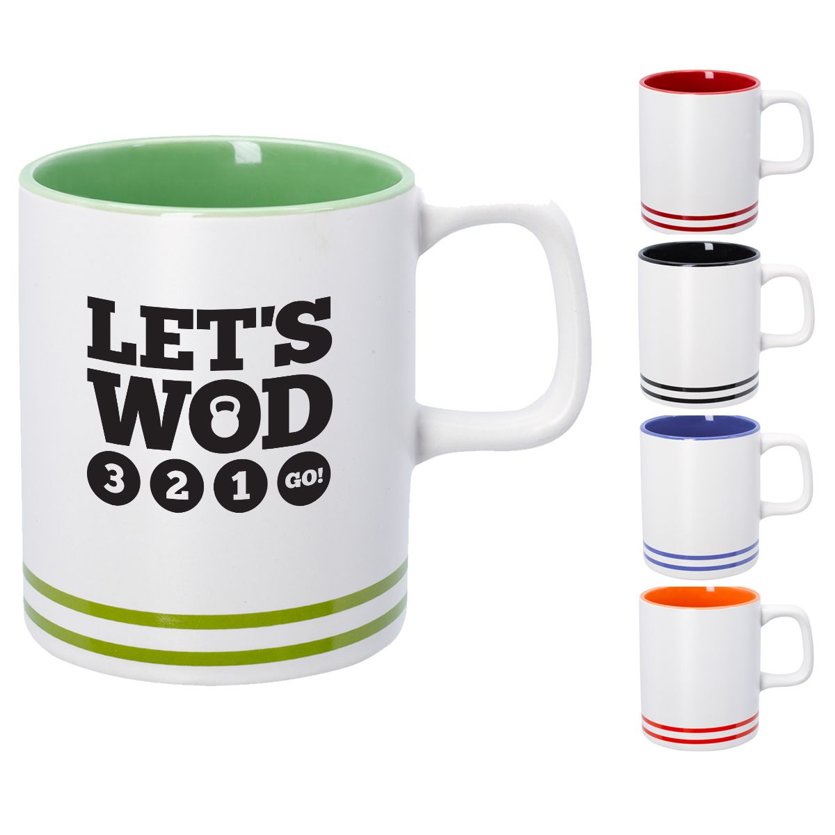 The Lacrosse 10oz Ceramic Mug With Handle - 3 3/4" W