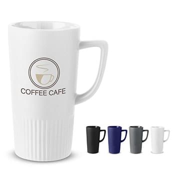 The 20 oz Texture Style Ceramic Mug - 6.5" W x 3.5" H x 6.5" D