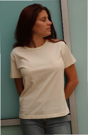 ECOEFX Organic Ladies' Short Sleeve Scoop Neck Cotton Tee